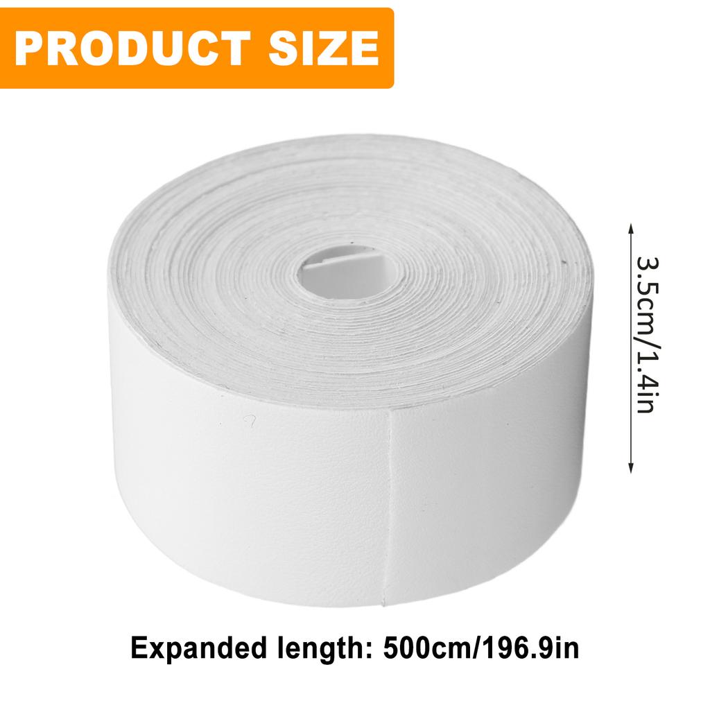 Adesivo protetor de cabeça de raquete de tênis de badminton, 2 peças, PU, 3,5 cm x 5 m