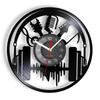Music Is My Life Music Inspirational Quote Home Decor Music Headphone Wall Clock Rock n Roll Vintage Vinyl Record Wall Clock