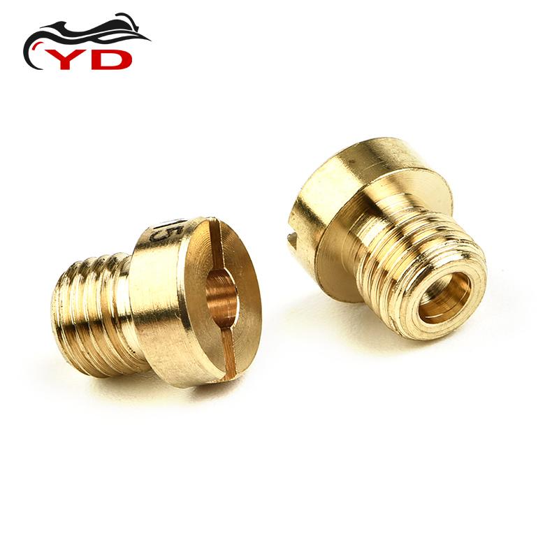 Pakket van 10 stuks Carburateur Hoofdsproeier M4 M5 5mm 6mm 8mm Schroefdraad voor DellOrto BGM Motoforce Carburateur Injector Mondstuk Maat 40-205