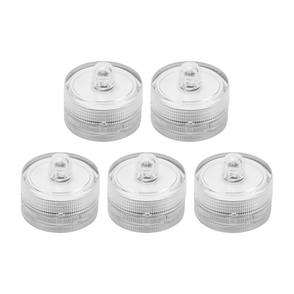 5 Pcs Submersible LED Lights Micro Landscape Waterproof Lights for Aquarium Waterfall Vase Base