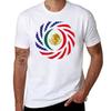 Mexican American Multinational Patriot Flag Series Tshirt Uv Sun Protection Tee Shirt
