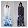 Skull Halloween Cloak Cape Dress Set Women Death God Movie Anime Costume Cosplay