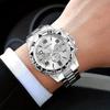 High Quality Stainless Steel Watchband Men Wristwatch Luxury Casual Quartz Watch Large Dial Business Watch