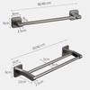 Good Bearing Capacity Towel Rack Rust-proof Wall Shelf Durable No-punch Towel Bar  Bathroom Cabinet