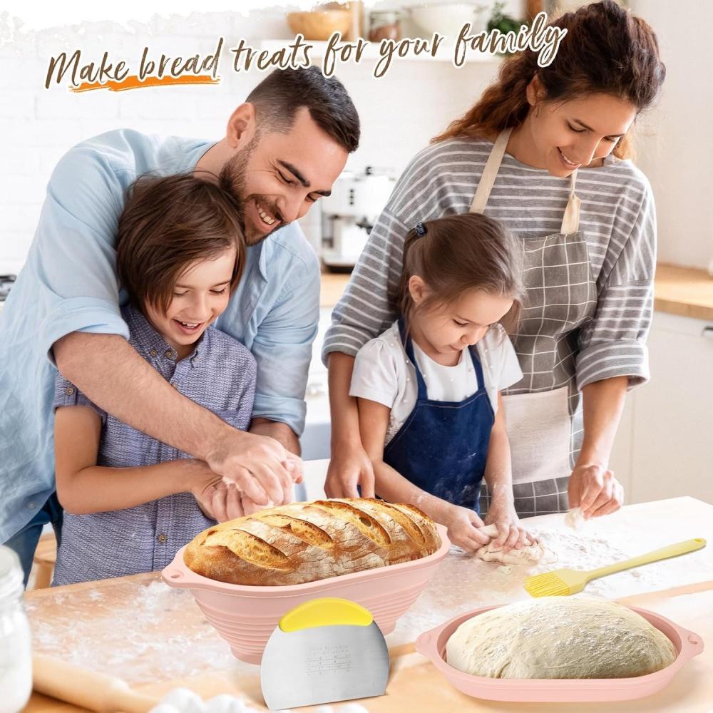 Faltbarer Brotgärkorb Silikon Brotzubereitung Backen Gärung Backwerkzeuge Heimküche Praktisches Zubehör