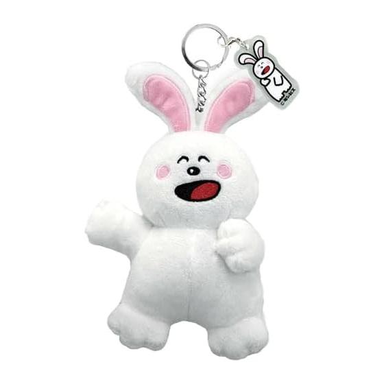 SK Japan Tabekko Animal Rabbit Acrylic Stuffed Key Ring 16918