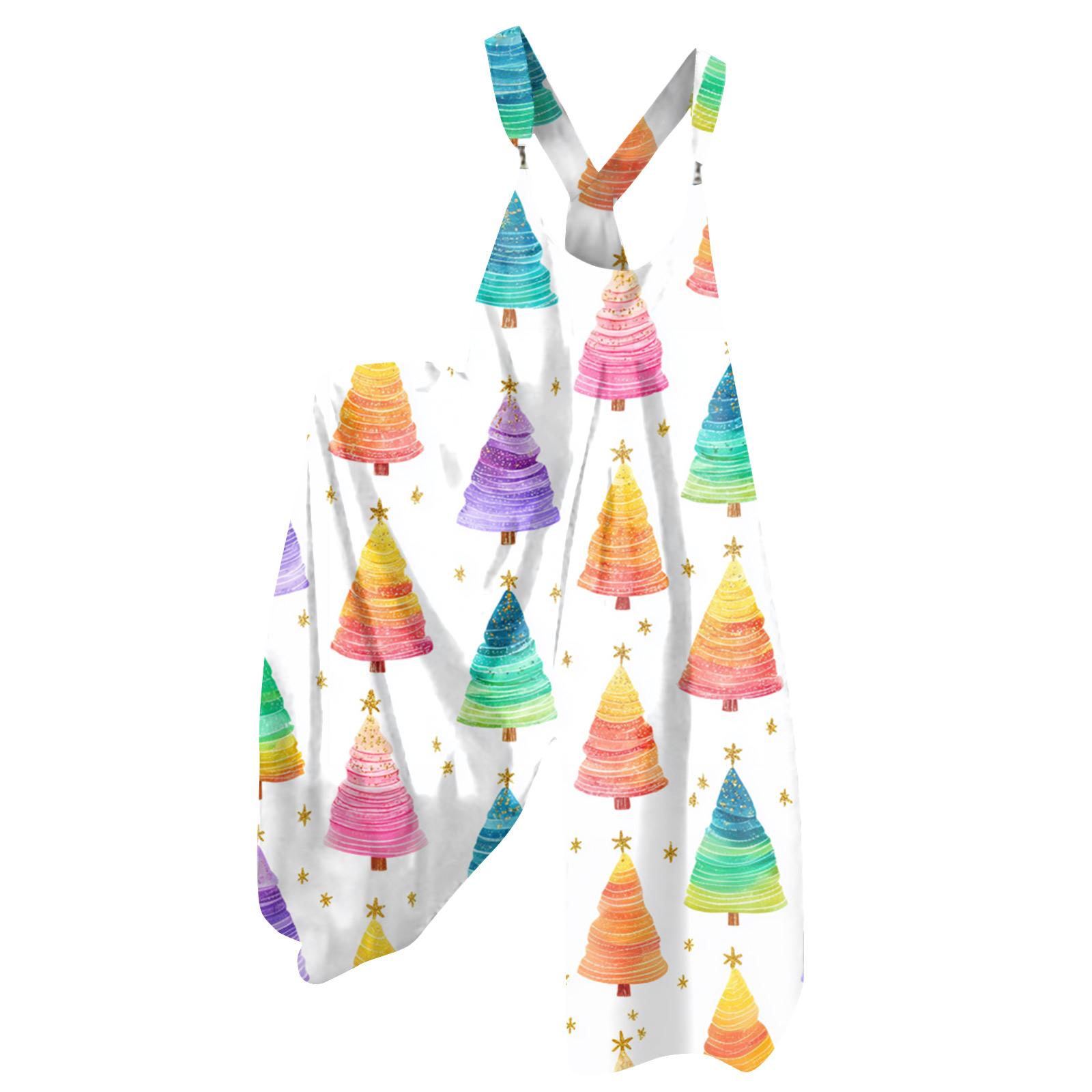 

Женский летний комбинезон с цветочным принтом в винтажном стиле (Нерегулируемые ремни) M