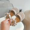 Kleinkind Mädchen Sandalen Kinder Sommer Sandalen Einfarbig Aussparungen Kinder Lässige Gewebte Mode Lauf Flache Sandalen Seite Schleife