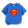 Kids Boys Girls Crew Neck Short Sleeve T-Shirt, 100% Cotton Super Hero S Graphic Casual Summer Soft Tee for Toddler Children Daily Wear Party Active O
