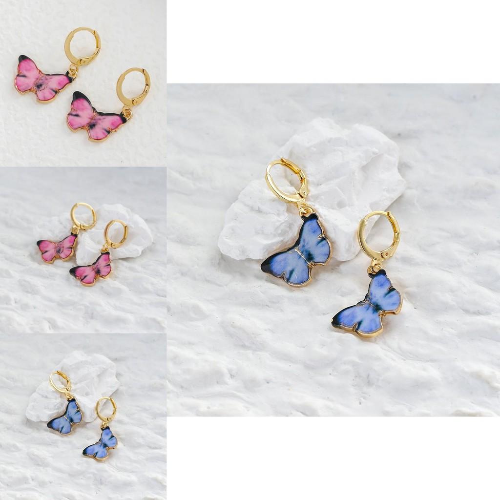 Chic Purple And Pink Alloy Earrings 2022 Summer Fashion For Women