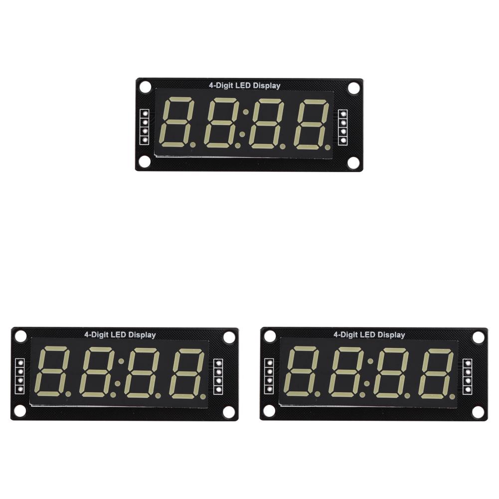 

TM1637 LED Display Module 7 Segment Glow Tube Clock 0.56 Inch (White)
