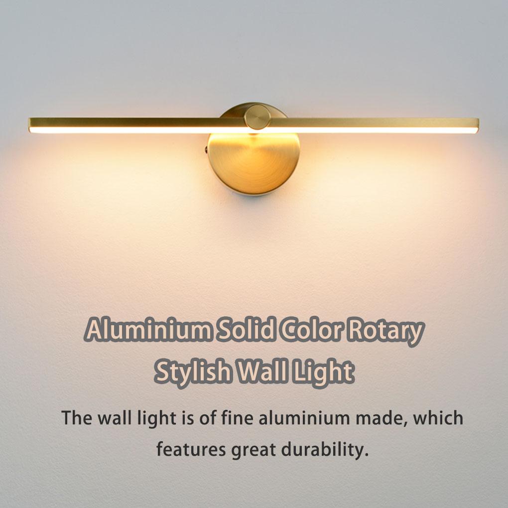 Aluminium Wall Light Solid Color Wall-mounted LED Replacement Ple Style 300 Degree Household Hotel Bedroom Lamp Ornament