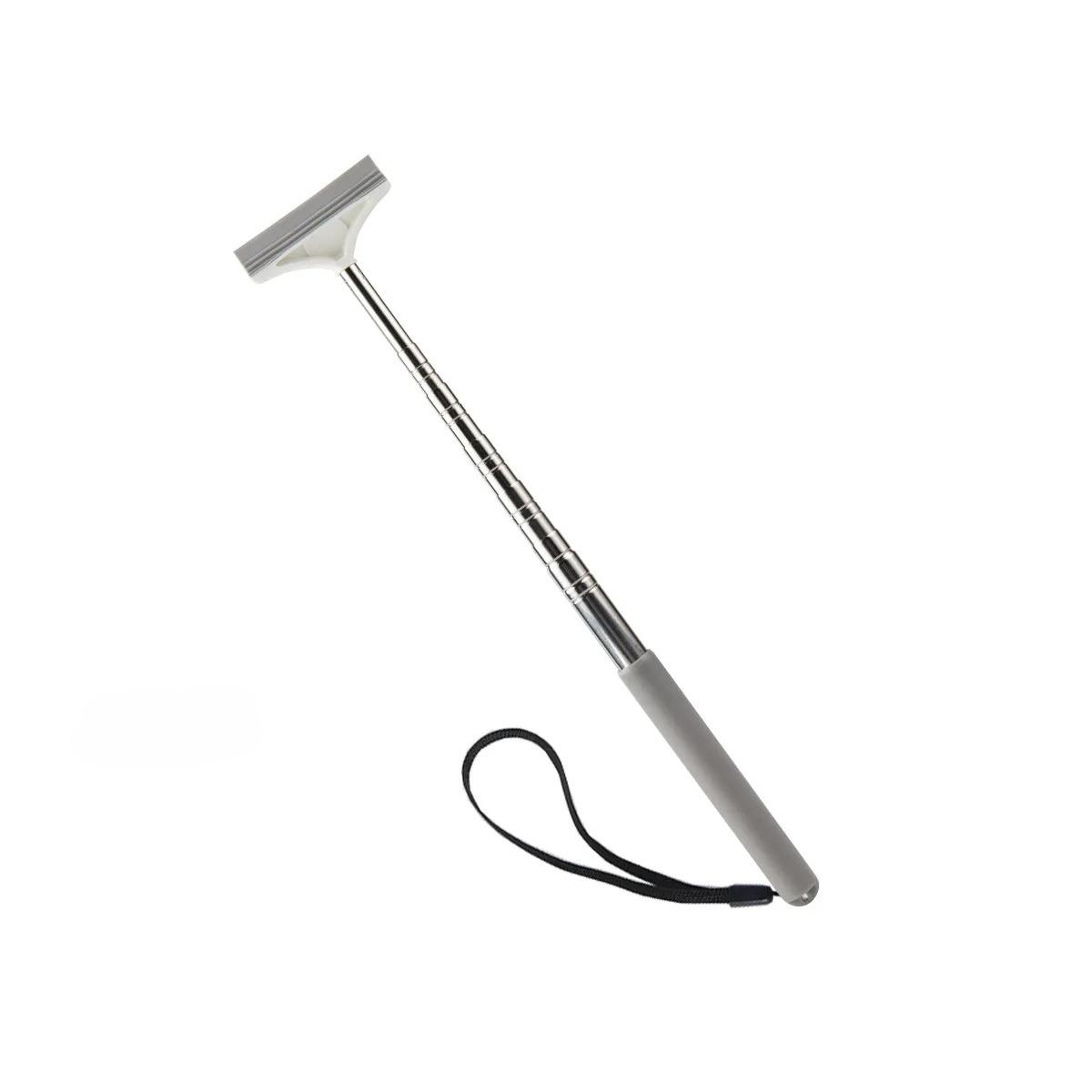 

Car Rearview Mirror Wiper Cleaning Tool Auto Glass Mist Cleaner Scraper Accessories Handle Telescopic Window Cleaning Brush серый