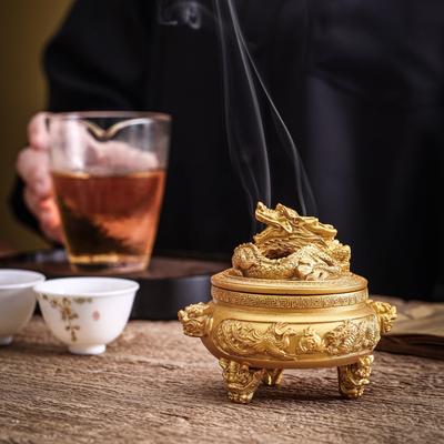 Three Legged Dragon and Phoenix Incense Burner Home Indoor Incense Burner, No Separate Fragrance Delivery