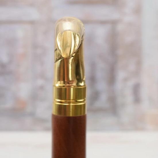 93,98 cm Messing Spazierstock Ankergriff Gehstock Geschenk für Großvater Vater, Großmutter, Mutter