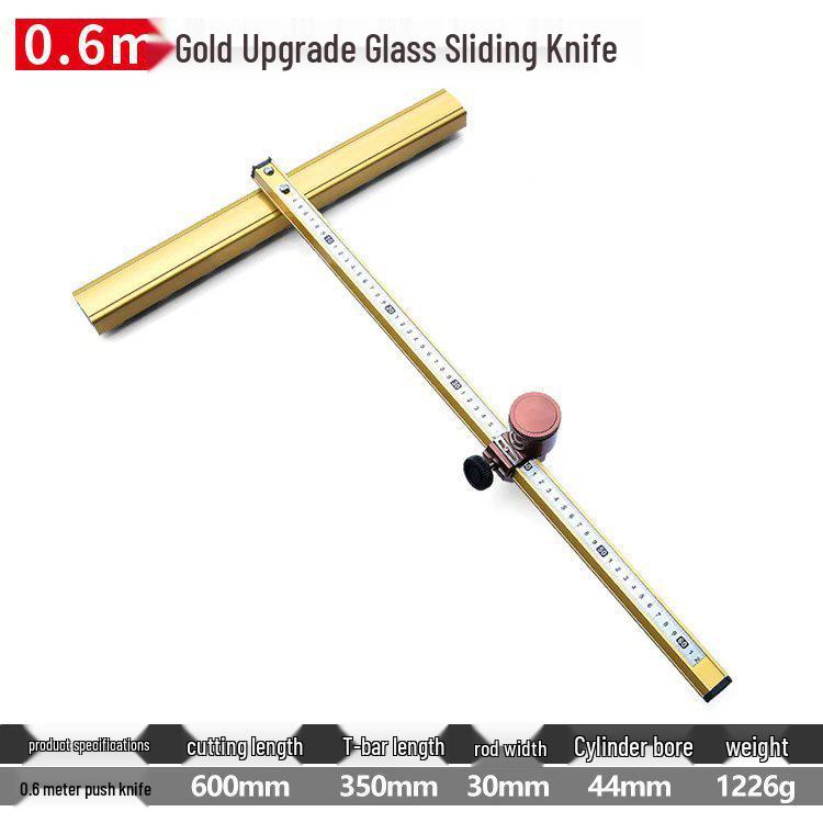 Ceramic Tile Push Knife & Glass Cutter Set with T-Shaped Handle and Pliers