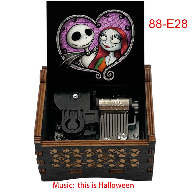 Wooden Music Box Nightmare Before Christmas This Is Halloween Music Box Wooden Theme Box Gifts for Girlfriend Home Decor