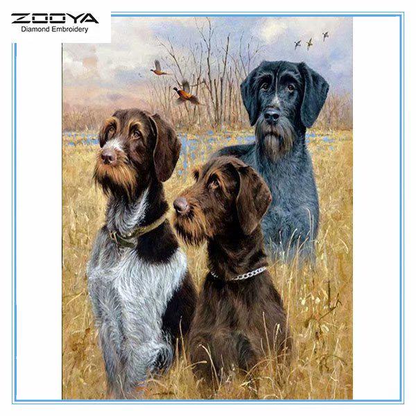 

ZOOYA DIY 3D Алмазная вышивка крестиком домашний декор собака