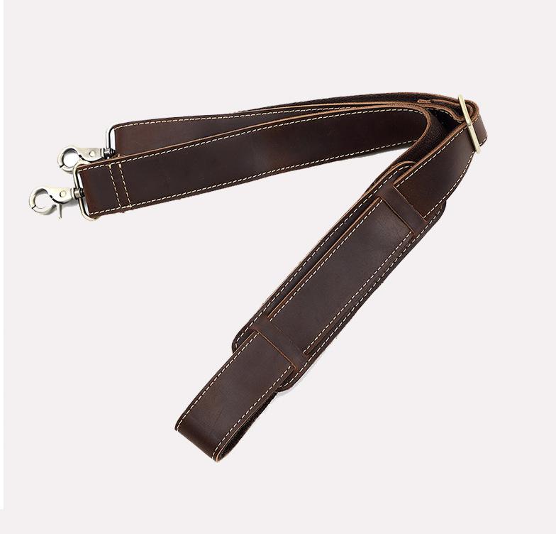 Top Layer Cowhide Shoulder Strap Men's Shoulder Bag Replacement Shoulder Strap Adjustable Length Leather Strap