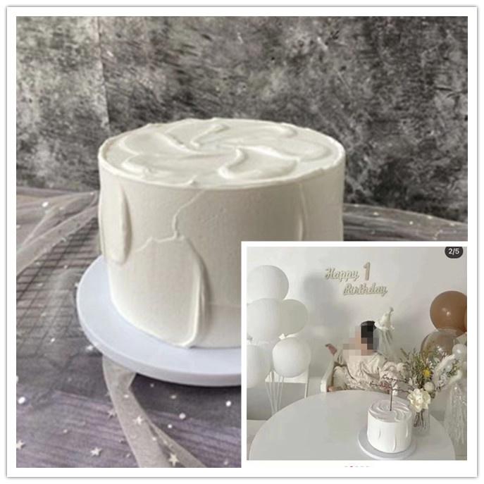 Simulationskuchenmodell Rohling Geburtstag Fake-Kuchen 6/8 Zoll DIY-Kuchenmodell Rohling Weißes Sahne-Modell Schaufenster-Dekoration Requisiten