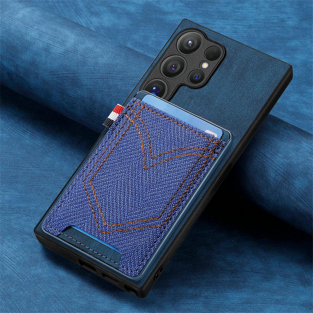 For Samsung Galaxy S26 Ultra Luxury Cover Magnetic Leather Back Panel Samsung S25 Plus S 25 Edge S25 FE Card Pocket Cover Etui