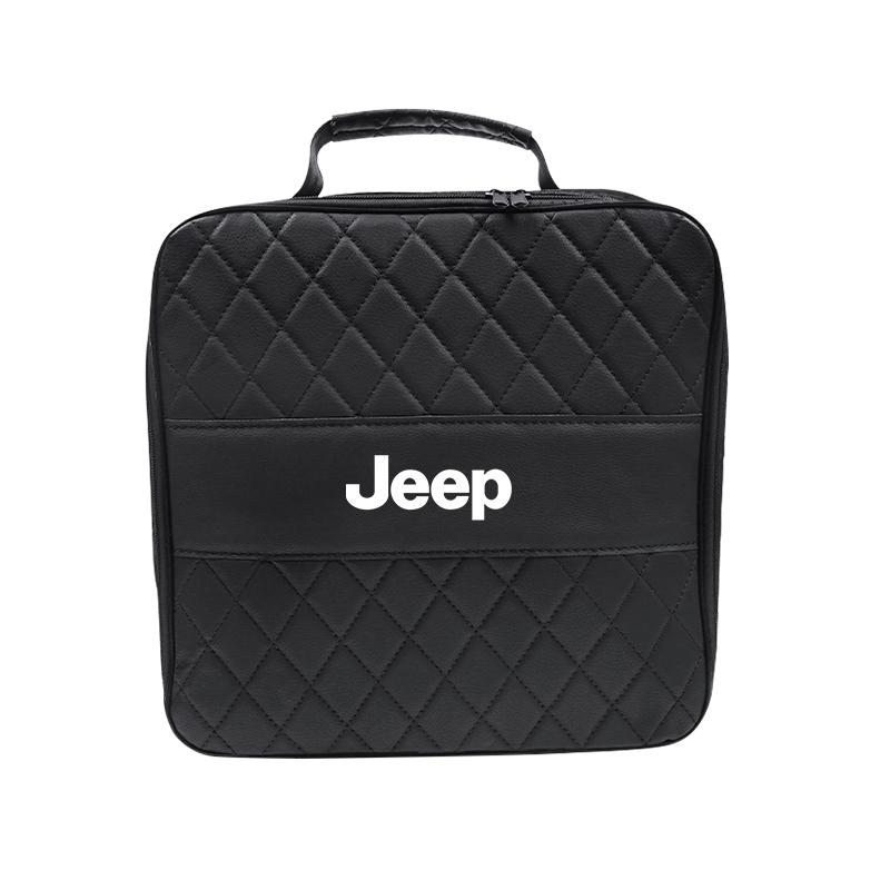 Car NEV Charging Gun Storage Bag EV Organizer Box For Jeep Wrangler Grand Cherokee Compass Wagoneer Gladiator Avenger Patriot XJ