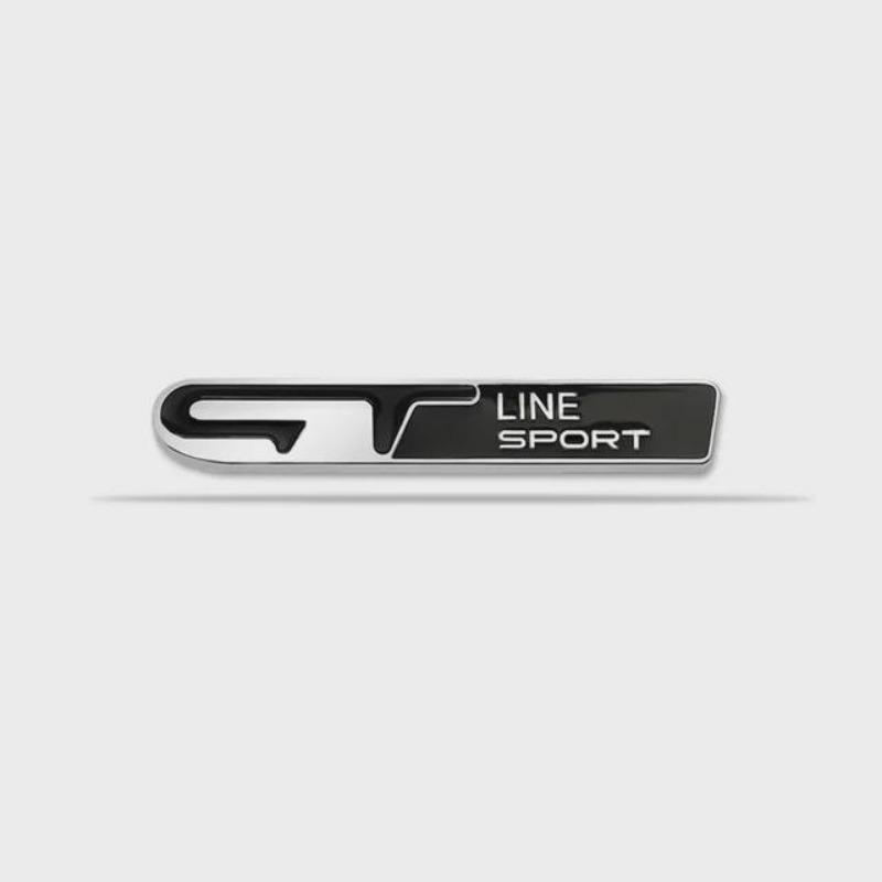 3D Metal GT LINE SPORT Logo Car Rear Trunk Fender Emblem Badge Sticker