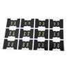 10 Sheet Index Label Paster Bookmark Stickers Easy Read Book Tabs Gold Stamping Tabs for Office School Notbook Journal Study Reading