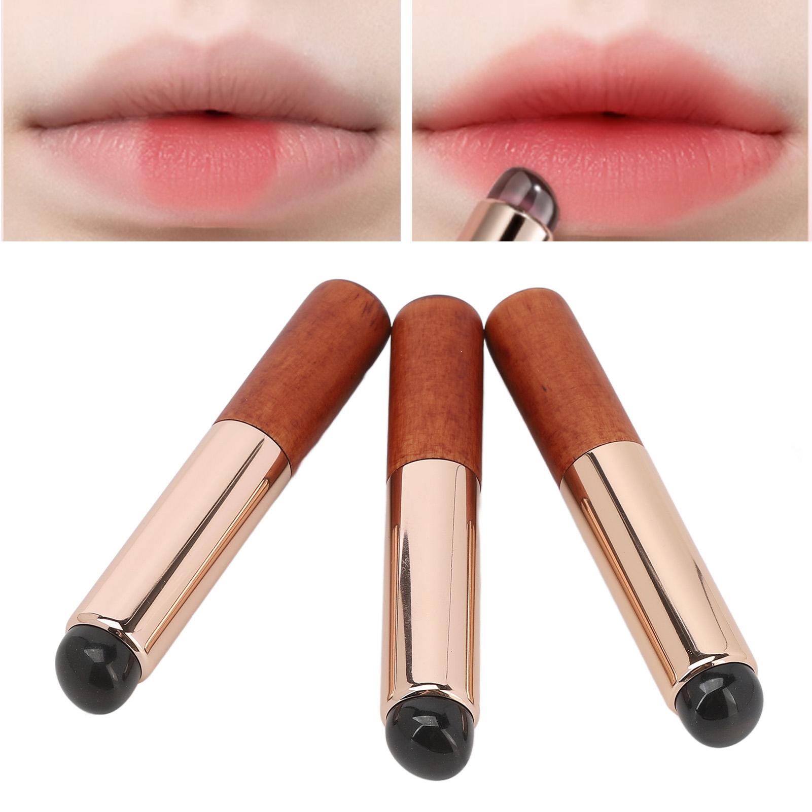 

3 шт. силиконовая кисточка для губ аппликатор круглая головка мягкий портативный косметический инструмент для макияжа