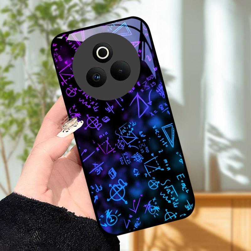 Tempered Glass Phone Case For OPPO Realme P3 Pro 5G Funda Shockproof Hard PC Shell Back Cover For Realme P3Pro RMX5032 Coque