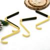 Christmas Fireplace Stocking Hanger Metal Mantel Hanging Hooks Multi-Use Socks Holders Ornament for Home Xmas Party Decor