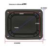 3.5" Square Bass Diaphragm Passive Radiator Speaker Cone
