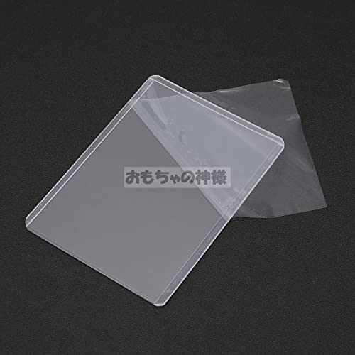 Toy God Top Loader, Hard Type with Protective Film, Clear White, Transparent PVC Material for Trading Cards, Bending and Scratch Resistant, Storage (P