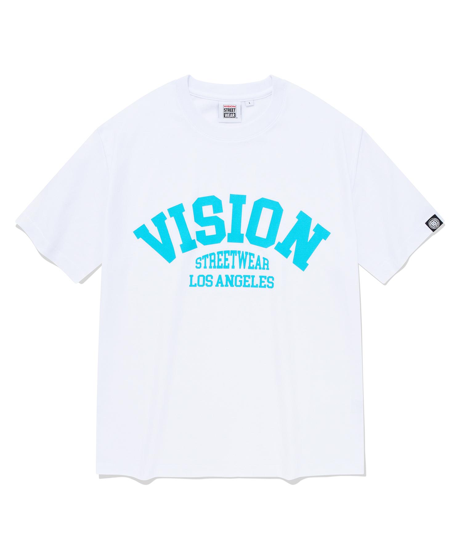 Vision Streetwear Vsw Arch Logo T-Shirts Neon Blue Xs