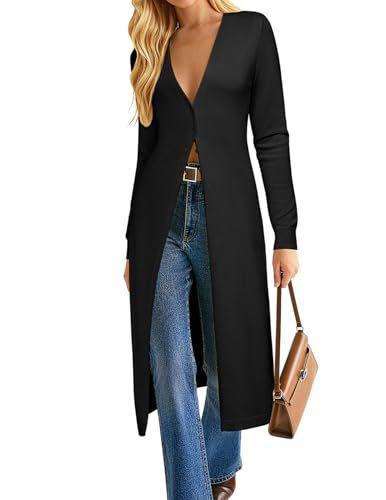 Cross-border Amazon spring and summer new French retro elegant long-sleeved trench coat women s lazy wind knitted cardigan jacket S чёрный