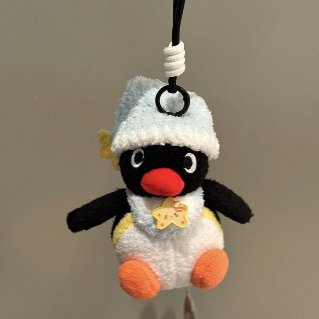 Genuine Penguin Family Bag Charm - Autumn/Winter Series Plush Toy Keychain