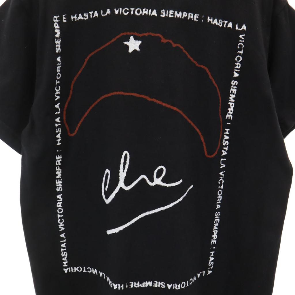 THUNDER Che Guevara Print Short Sleeve T-shirt S Black Men's Used