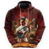 Funny Chicken Graphic Sweatshirts Casual Boy Pullovers Cartoon Rooster Hoodies For Men Clothes Hilarious Animal Hoodie Kids Tops