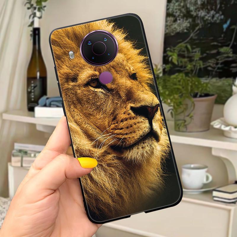 For Nokia 5.4 Case Soft Black Silicone Phone Back Cover For Nokia 5.4 Case Nokia5.4 TA-1333 TA-1340 TA-1337 TA-1328 TA-1325 Cat