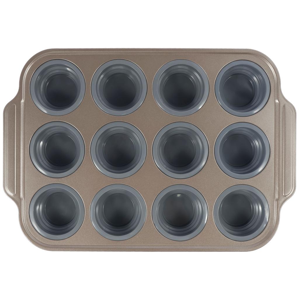 1/2Pcs Silicone Muffin Pan 6/12 Cup Muffin Baking Tray Mold Nonstick Cake Mold Foldable Cupcake Baking Tin for Kitchen Accessory