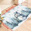 1Pcs Anti Fatigue Kitchen RugsWinter Forest Print Waterproof Non-Slip Thick Cushioned Kitchen Mat Heavy Duty Comfort Standing Mat for Kitchen