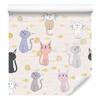 Kittens and Fish Wallpaper for Living Room and Bedroom 50x1000