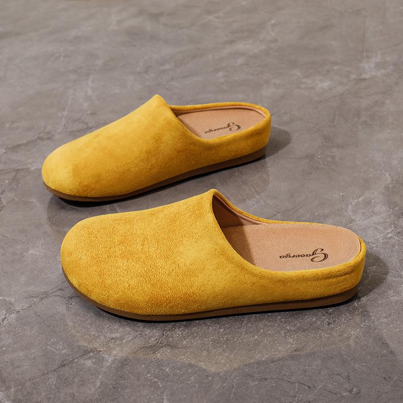 Женские тапочки унисекс пробковая стелька садовая обувь женские закрытые тапочки-слайды 36 жёлтый 1630₽