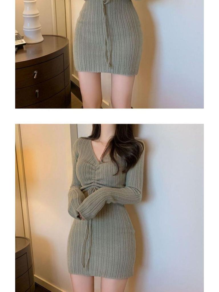 Autumn Socialite Stretch Bodycon Mini Dress