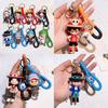 Stilvoller One Piece Schlüsselanhänger für Luffy Nami Sanji Zoro Fans Langlebiges Silikon-Accessoire