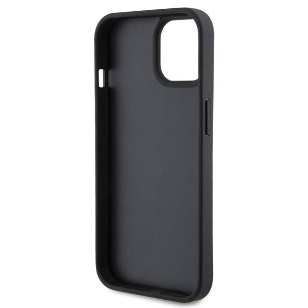 Ferrari FEHCP15SRDUK iPhone 15 / 14 / 13 6.1" Black/black Hardcase Quilted Metal Logo