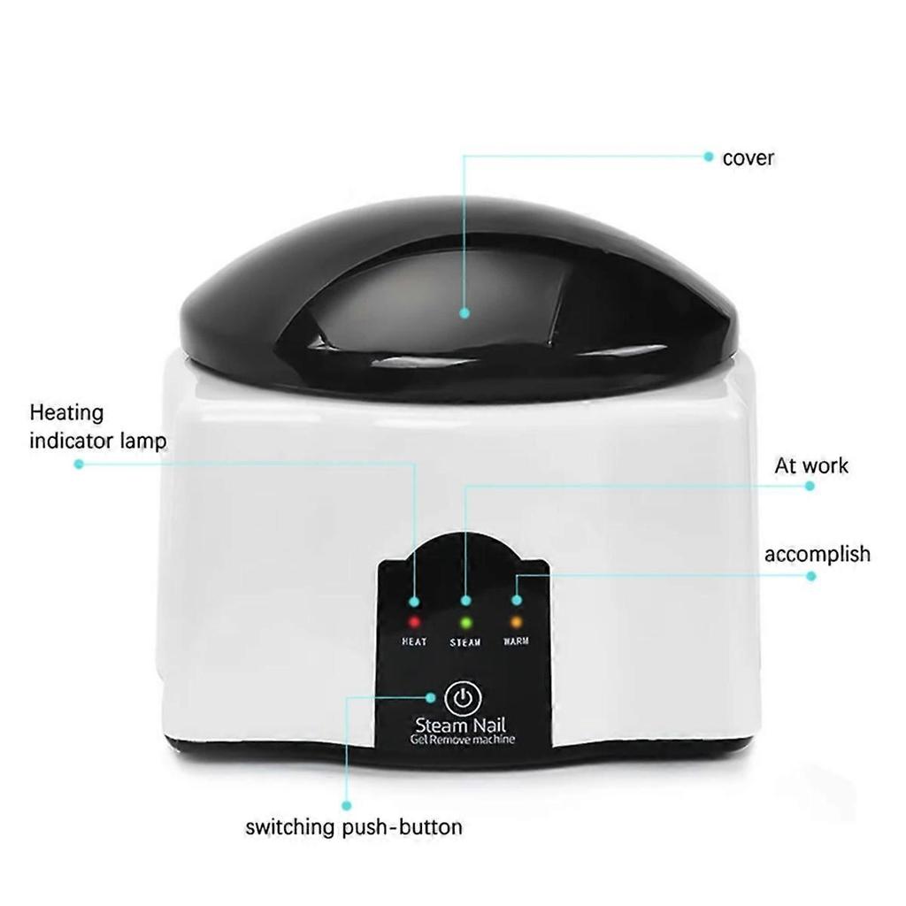 36W Steam Gel Nail Polish Remover Electric Nail Enhancement Tools for Gel Polish Removal