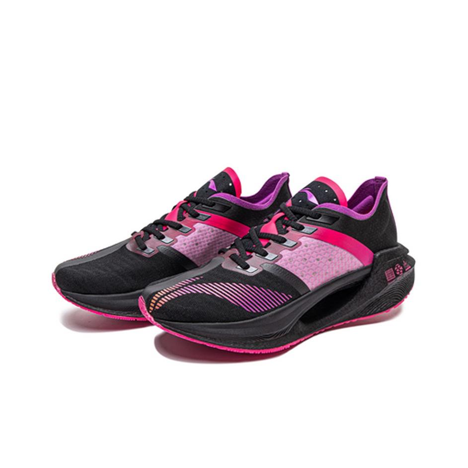 Li Ning Absolute Shadow Essential Low Top Laufschuhe Herren Sneaker Schwarz Lila ARHQ247-2