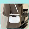 Fashionable Small Square Handbag For Women Versatile Shoulder Bag In Black White Brown