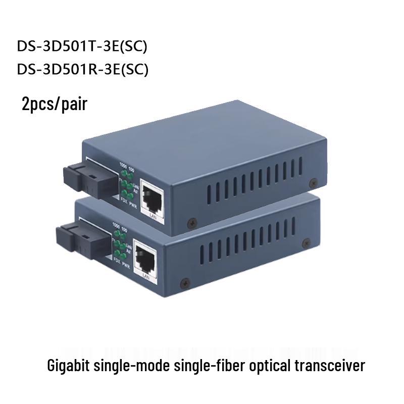 Gigabit Single-Mode Single-Fiber Optic Transceiver Pair